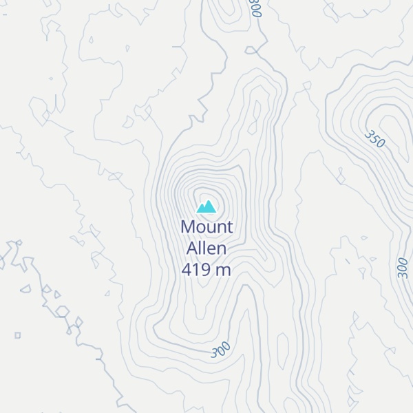 Map of Mount Allen