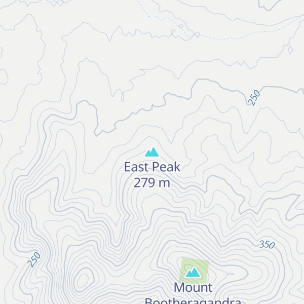 Map of East Peak
