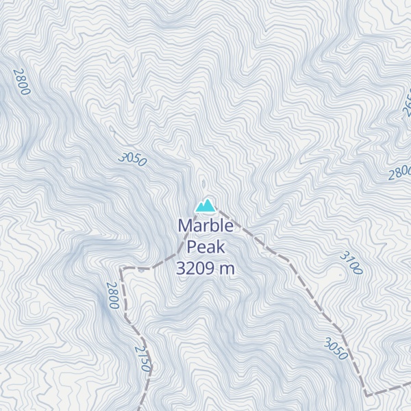 Map of Marble Peak
