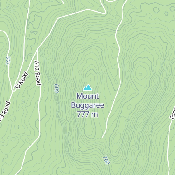 Map of Mount Buggaree