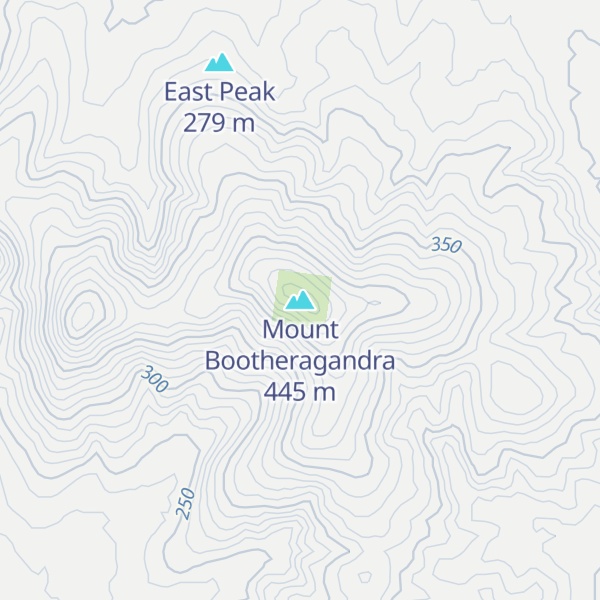 Map of Mount Bootheragandra
