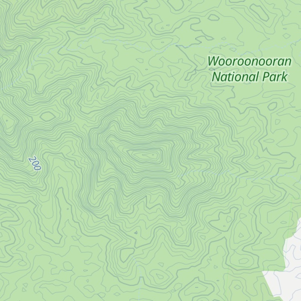 Map of Cooroo Peak