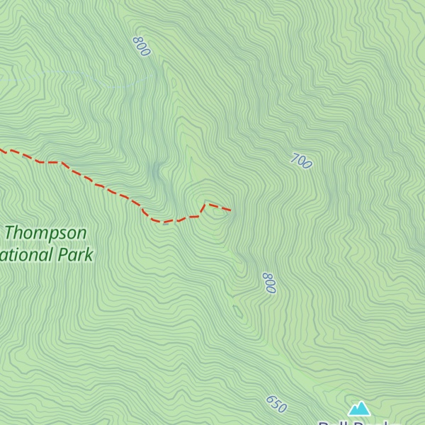 Map of Bell Peak North