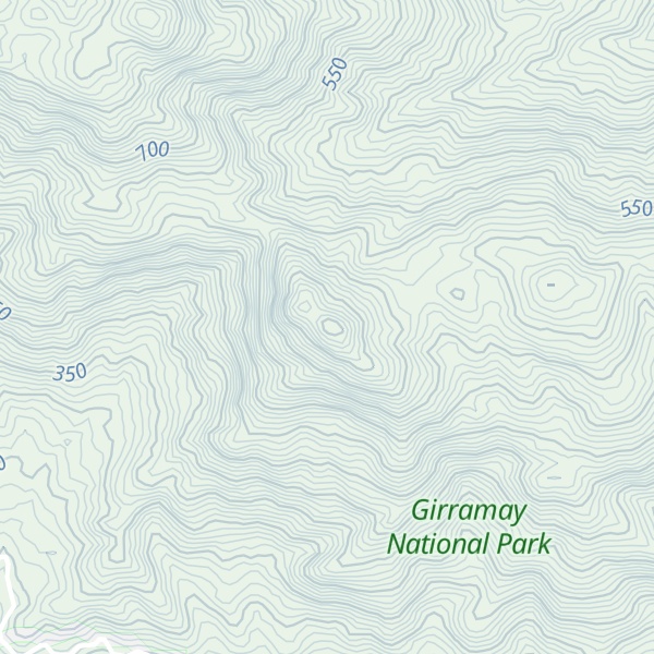 Map of Mount Carruchan