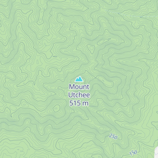 Map of Mount Utchee