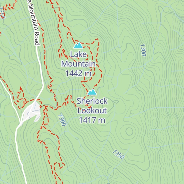 Map of Sherlock Lookout