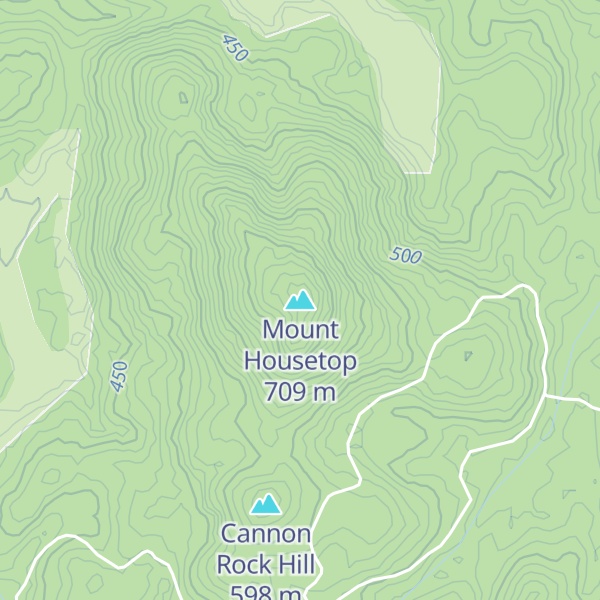 Map of Mount Housetop