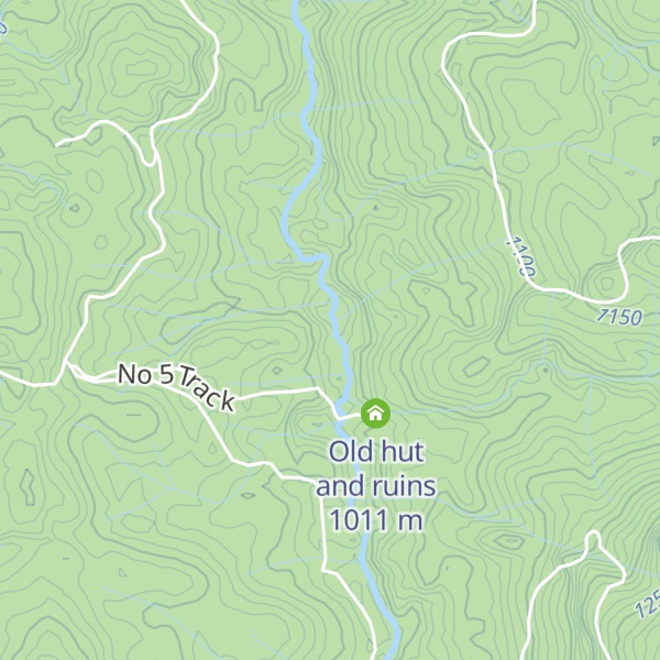 Map of Whisky Creek Hut