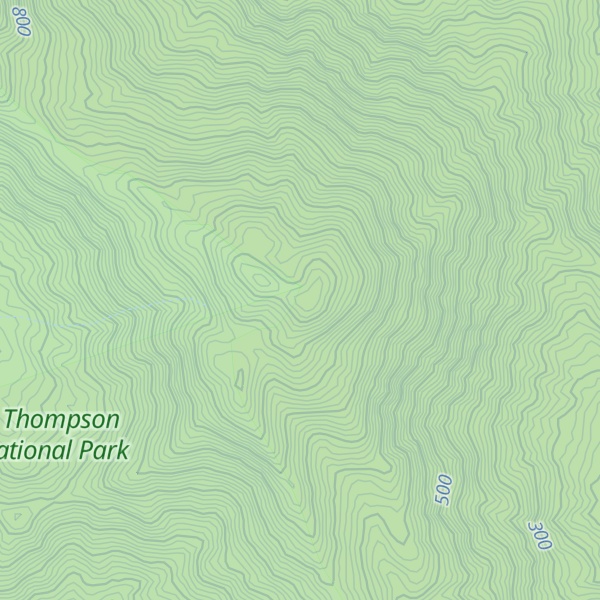 Map of Bell Peak South