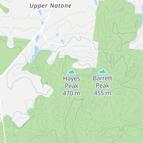 Map of Hayes Peak