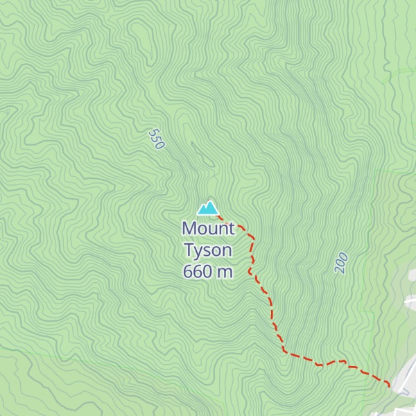 Map of Mount Tyson