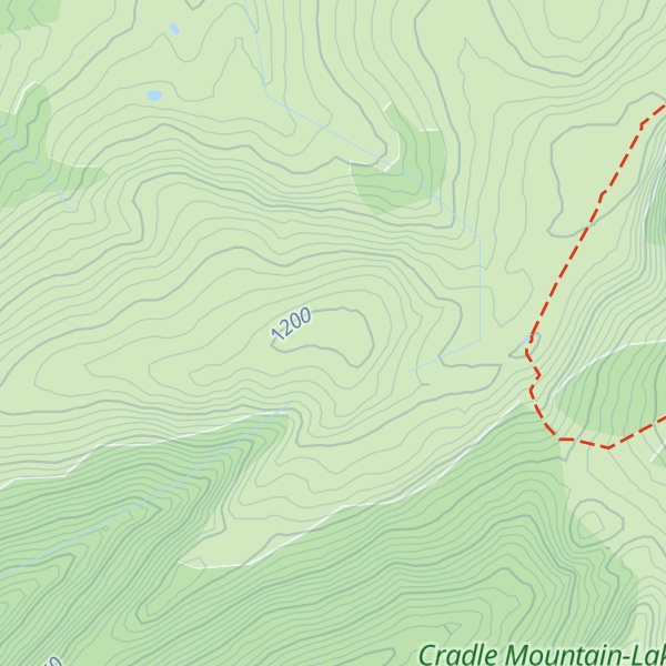 Map of Brewery Knob