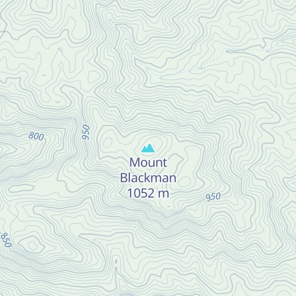 Map of Mount Blackman