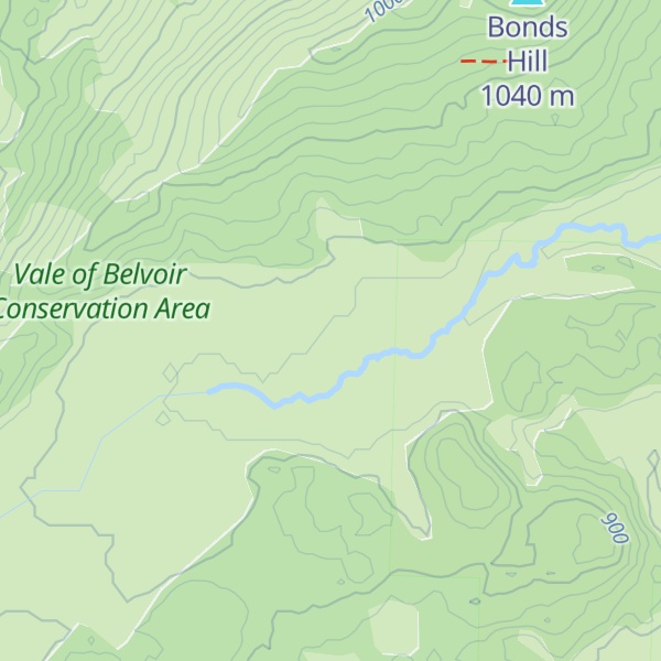 Map of Bond Peak