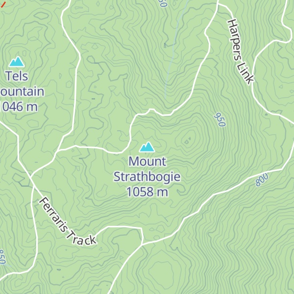 Map of Mount Strathbogie