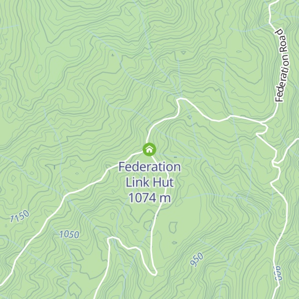 Map of Federation Link Hut
