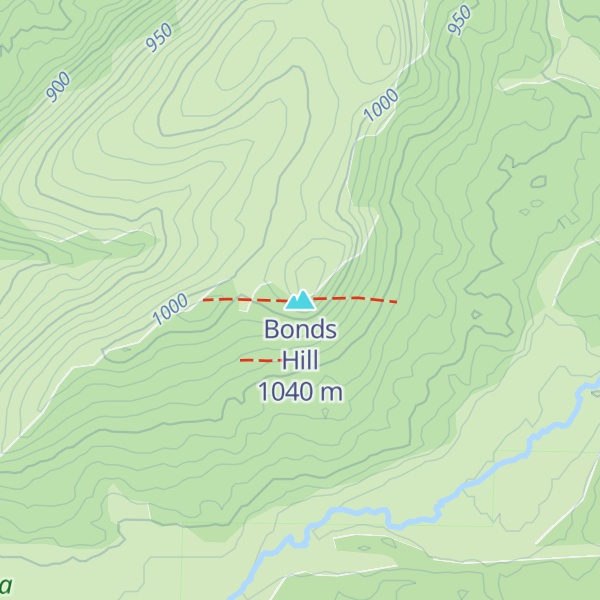 Map of Bonds Hill