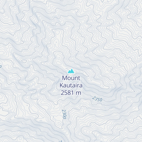 Map of Mount Kautaira