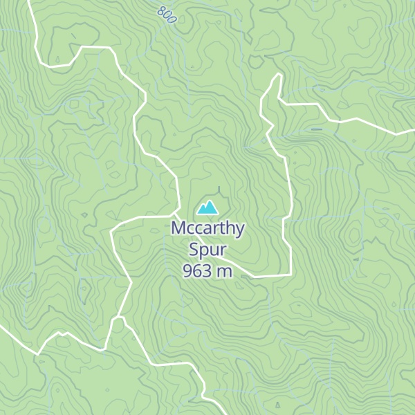 Map of Mccarthy Spur