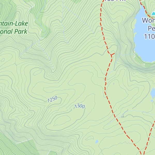 Map of Crater Peak