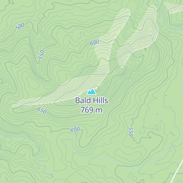 Map of Bald Hills