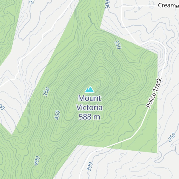 Map of Mount Victoria