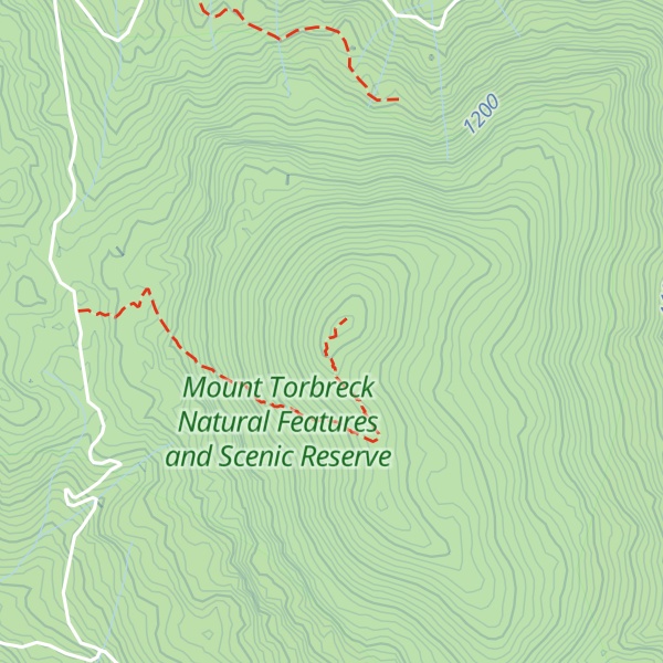 Map of Mount Torbreck