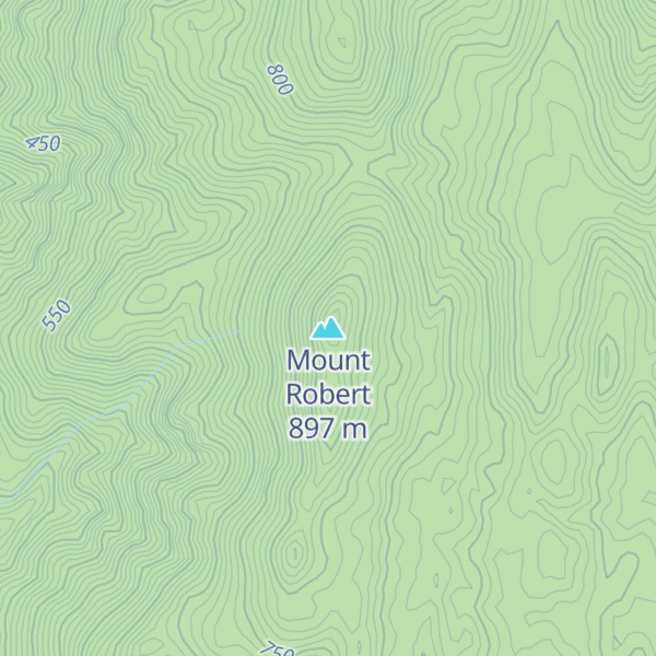 Map of Mount Robert