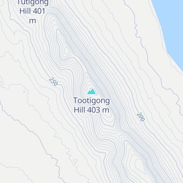 Map of Tootigong Hill