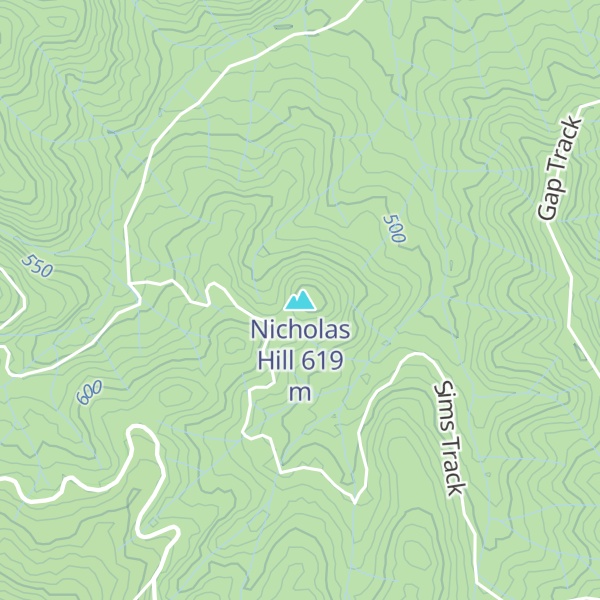 Map of Nicholas Hill