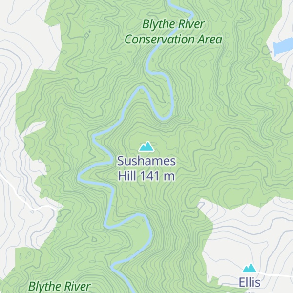 Map of Sushames Hill