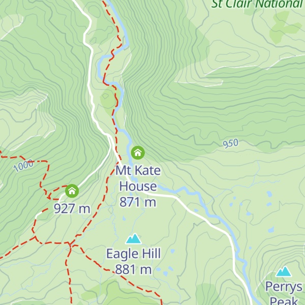 Map of Blandfordia Alpine Club Lodge