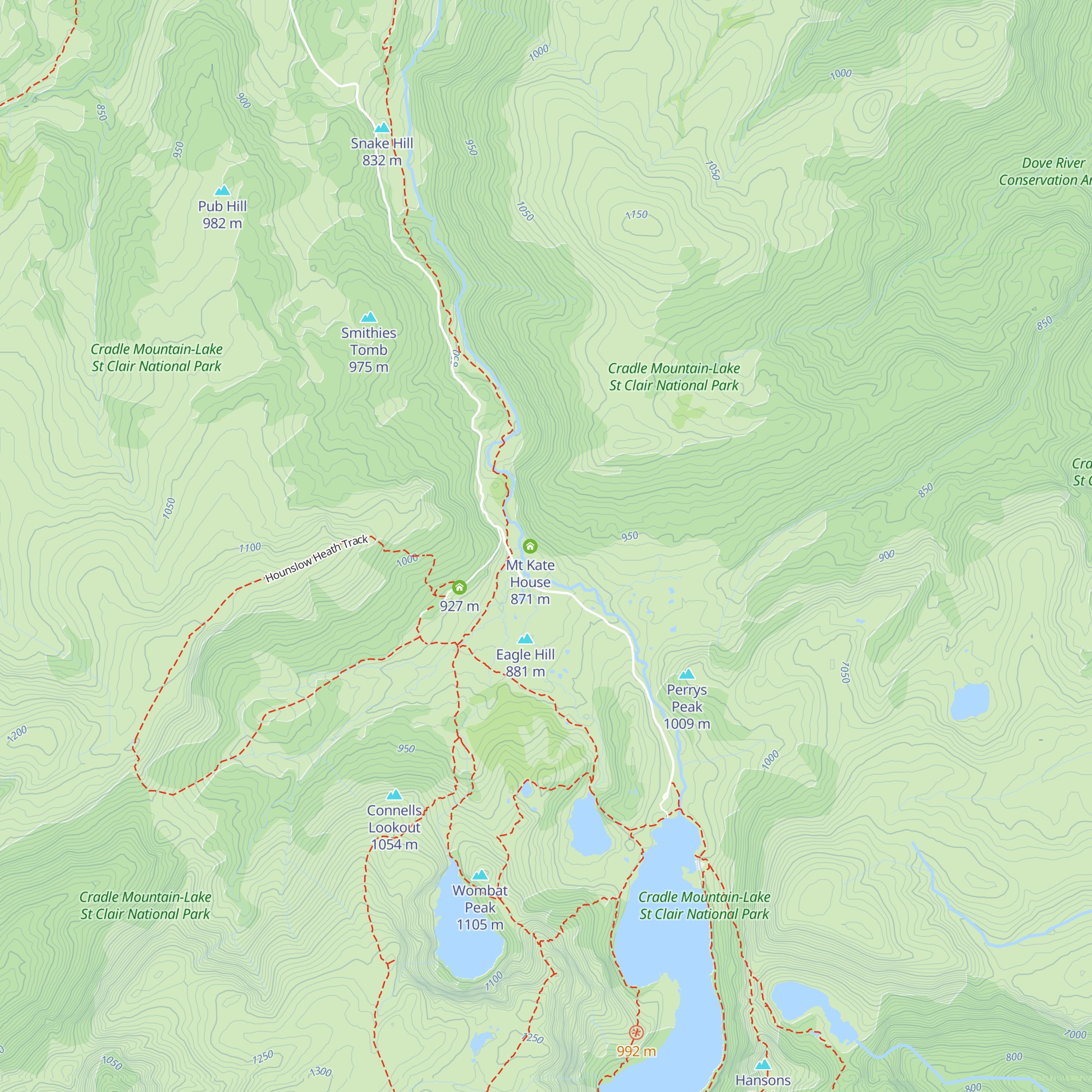 Blandfordia Alpine Club Lodge map