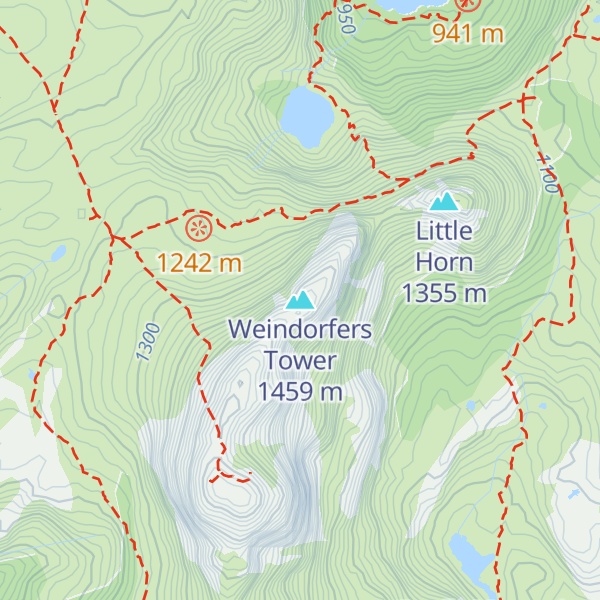 Map of Weindorfers Tower