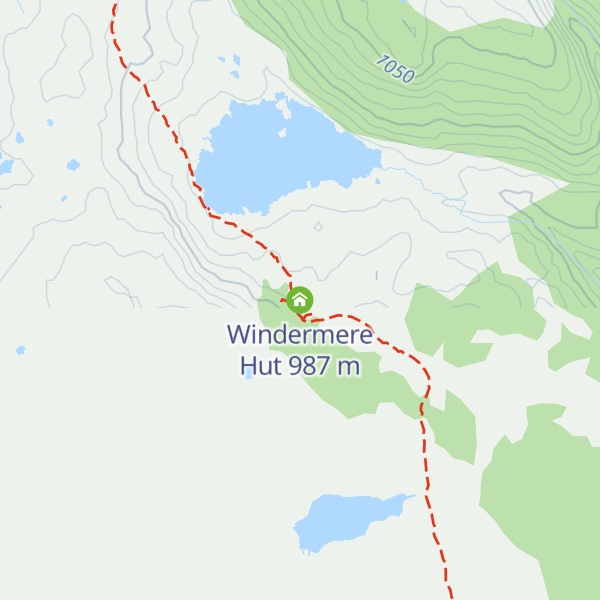 Map of Windermere Hut