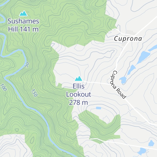 Map of Ellis Lookout