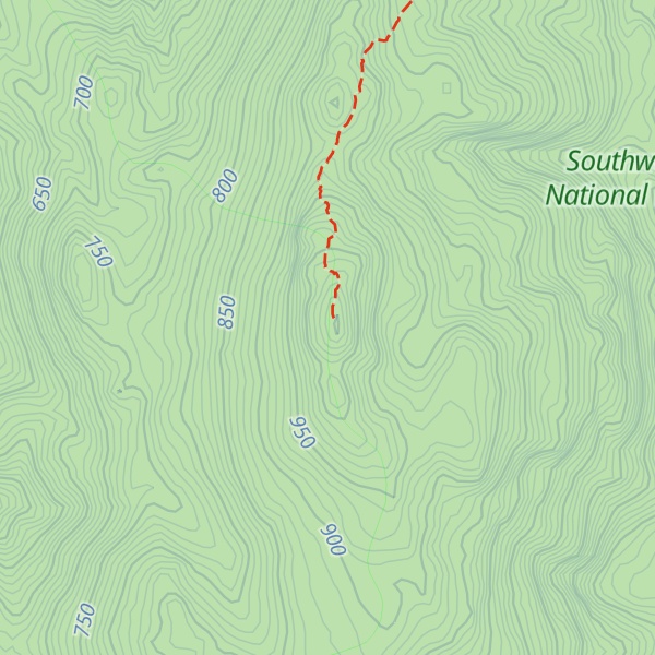 Map of Mount Sprent