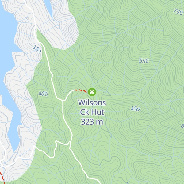 Map of Wilsons Ck Hut