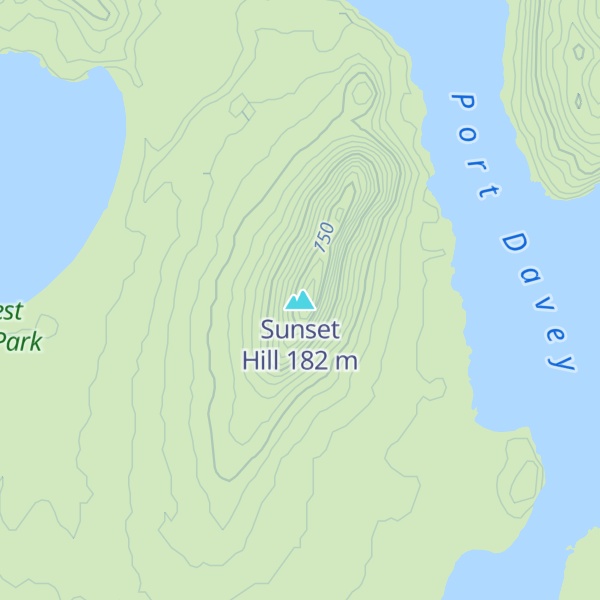 Map of Sunset Hill