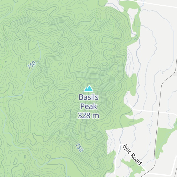 Map of Basils Peak