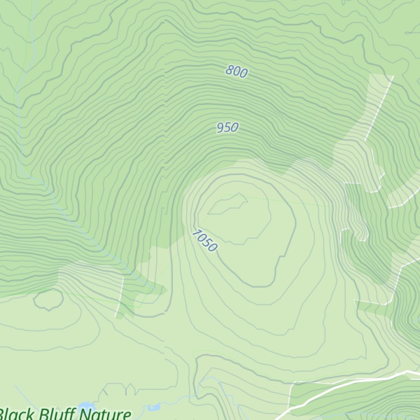 Map of East Black Bluff