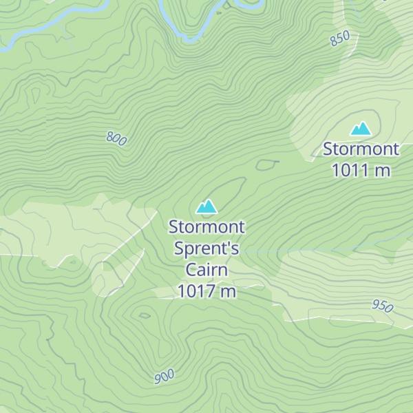 Map of Stormont Sprent's Cairn