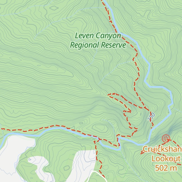 Map of Canyon Lookout