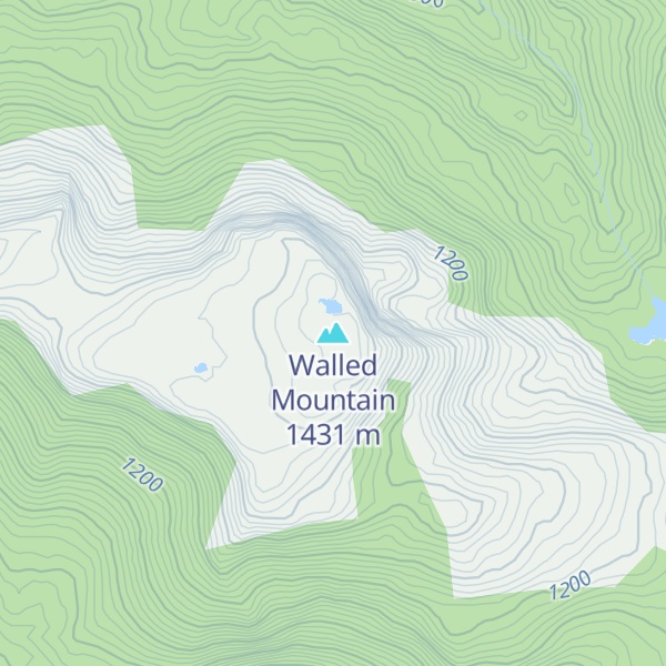Map of Walled Mountain