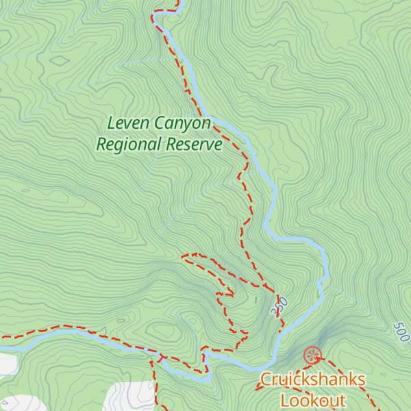 Map of Cruickshanks Lookout