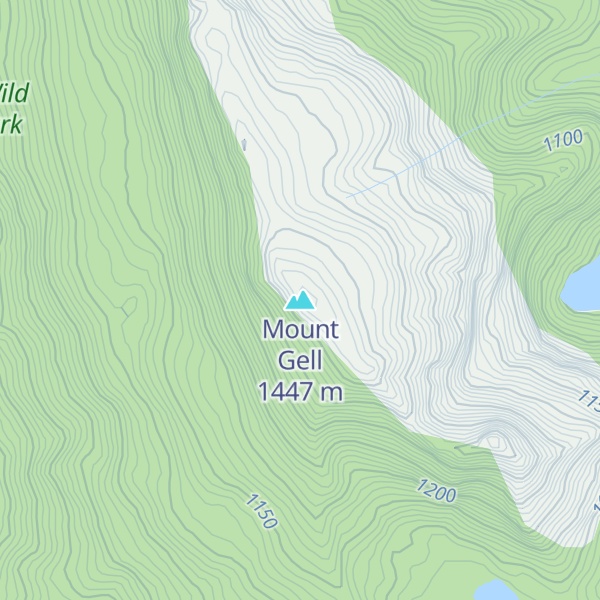 Map of Mount Gell