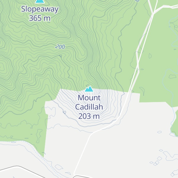Map of Mount Cadillah