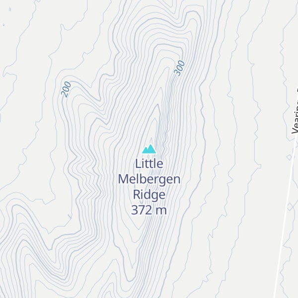 Map of Little Melbergen Ridge