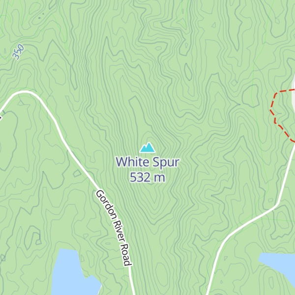 Map of White Spur
