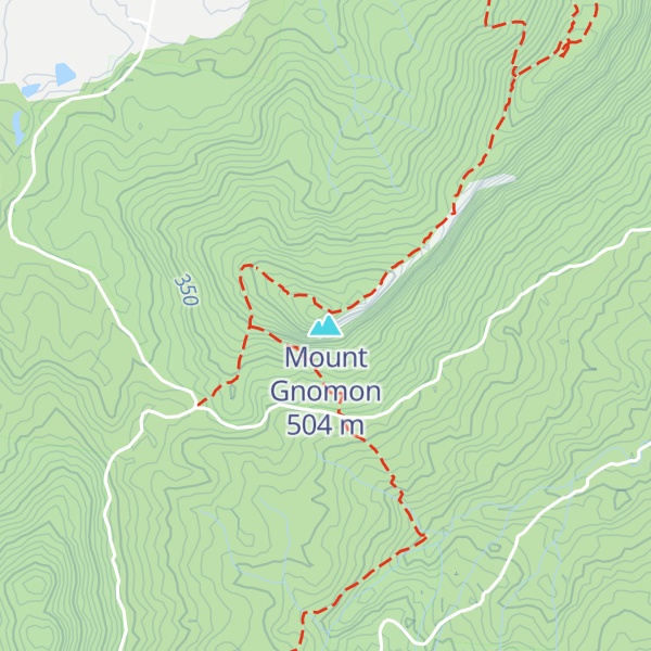 Map of Mount Gnomon